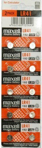 Maxell LR41 192 V3GA AG3 384 SR41SW RW37 V384 1,5 V, batterie Alcaline a bottone (10 pezzi per confezione)