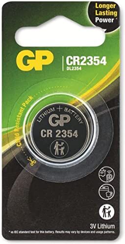 GP CR2354 Set da 1 Pila    Lithium   Batteria al Litio a bottone CR 2354 da 3V Lunga Durata