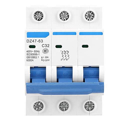 PYRJLMYQ 3Pole 32A 400V DZ47-63 Protezione interruttore manuale e protezione automatica da cortocircuito for protezione da perdite MYQZHOU