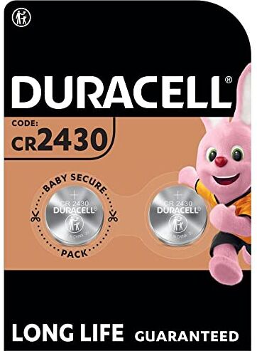 Duracell 2430, Batteria Bottone Litio 3V, Specialistica Elettronica, confezione da 1 (DL2430/CR2430) progettate l'uso su chiavi con sensore magnetico, bilance, elementi indossabili e medici