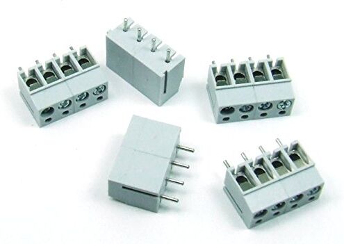 Just-Honest Pezzi/PCS. 5 x Morsettiera Morsetti Connettori/Terminal Block 4 Poli/Way 16A PCB #A740