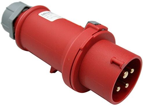 as - Schwabe as Schwabe  Spina CEE, rossa, con connessione a vite 400V/16A/4polig/6h-IP44, 400 V