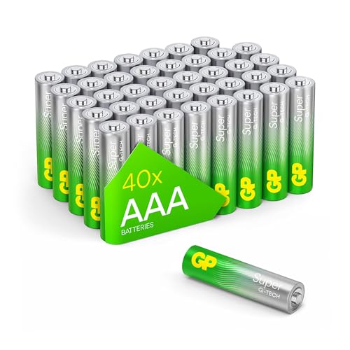 GP Batterie AAA Micro Super Alkaline vorrat Pack 40 pezzi [prodotto del  BATTERIES]
