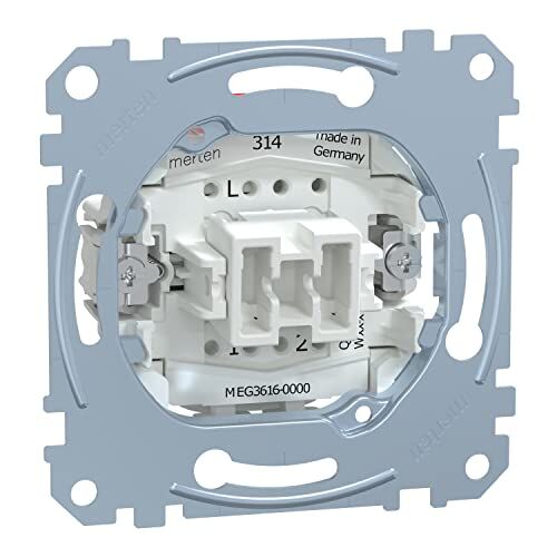 Schneider Electric Merten  Modulo Interruttore di spegnimento/Commutatore, unipolare, 16 AX, AC 250 V, con morsetti