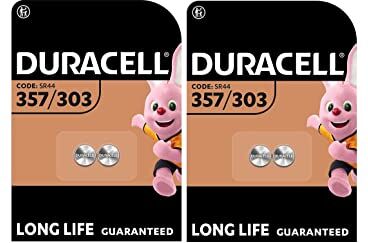 Duracell 4X  357/303 SR44 Con Ossido D'Argento (2 Blister Da 2 Batterie) 4 Pile