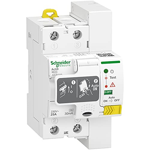 Schneider Maxxistore  restart salvavita riarmo automatico differenziale 2p 25a 30ma a9cr2225