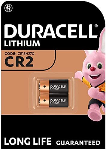 Duracell High Power Lithium CR2 Battery 3V, confezione da 2 (CR15H270) progettata per l'uso in sensori, serrature senza chiave, flash fotografici e torce