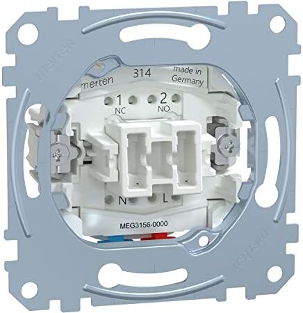 Schneider Electric Merten  MEG3156-0000   Inserto interruttore a levetta   10 A AC 250 V Staffe di fissaggio   Made in Germany