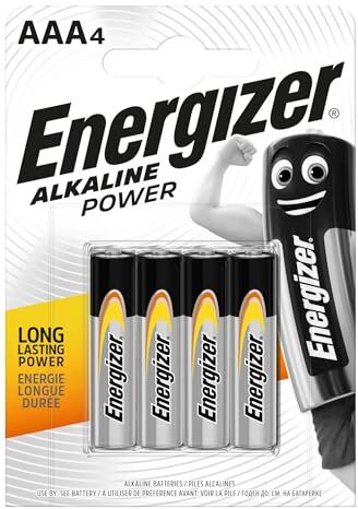 Energizer Pile Std Alcaline Ministilo, 4 Pezzi