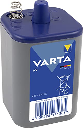 Varta Longlife 4R25 Zinco-Carbonio 6 Volts, ideale per Cantiere, allarme, segnaletica stradale luminosa, Agri