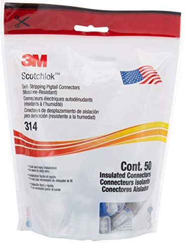 3M 50 connettori per cavi con imbottitura in gel  Scotchlok 314