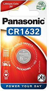 Panasonic CR1632 Batteria al litio 3 V, confezione da 2