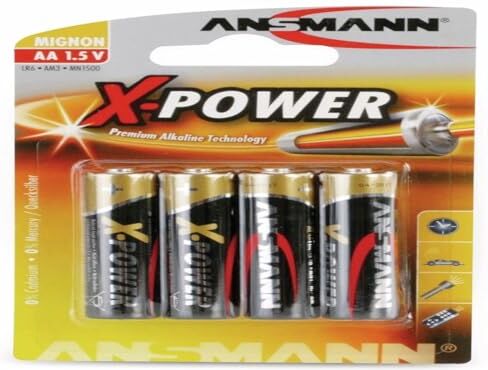 Ansmann X-Power 4X Alcaline Aa Batteria Alcaline Lr6