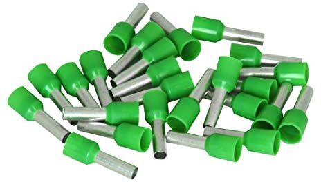 Kopp , Capicorda con colletto in plastica, 25 pezzi, 6 mm, colore: Verde