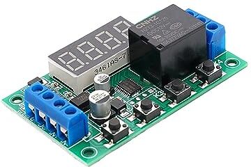 Generic Modulo relè a tempo, interruttore temporizzatore ritardo fuori ciclo Modulo timer Interruttore a relè temporizzatore Controllo temporizzatore con display a LED (12V)