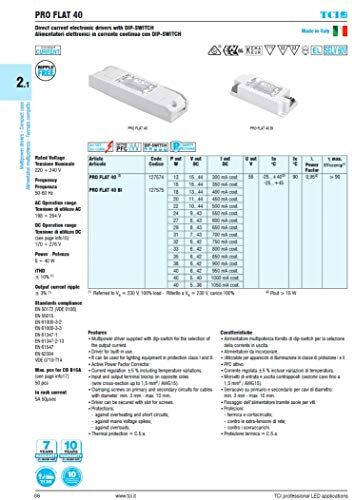 TCI 127575 TRASFORMATORE ELETTRONICO 300/1050 MA 13/40W MADE IN ITALY