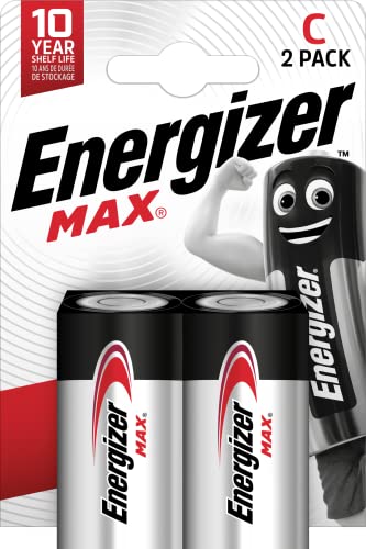 Energizer PILAS ALKALINE MAX C / LR14 BP2 BR SCATOLA 2, Multicolore