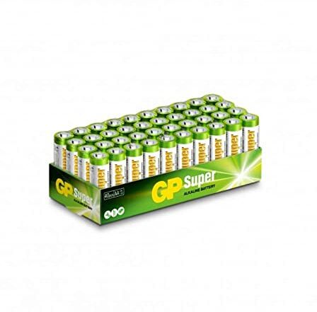 GP Batterie Super Alcalina Stilo AA (Confezione 40 Pezzi)