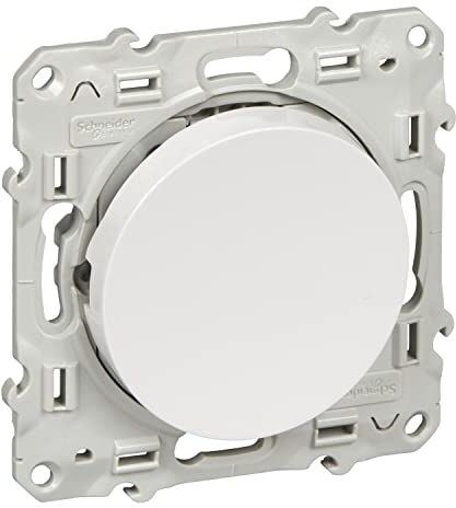 Schneider Electric Odace SC5S52A206 Pulsante semplice da 230 V, colore: Bianco