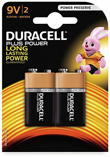 Duracell 2 batterie 3 blister duralock 9 V mn1604 6lr61 power plus