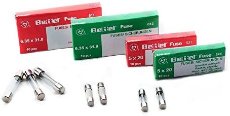 edi-tronic Bettel, Confezione da 10 fusibili, 5 x 20 mm