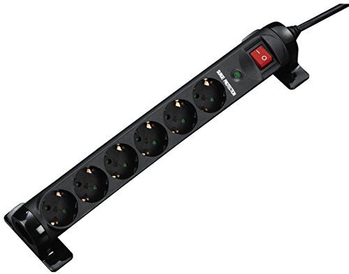 Hama 00137256 Interno 6AC outlet(s) 1.4m Nero prolunghe e multiple