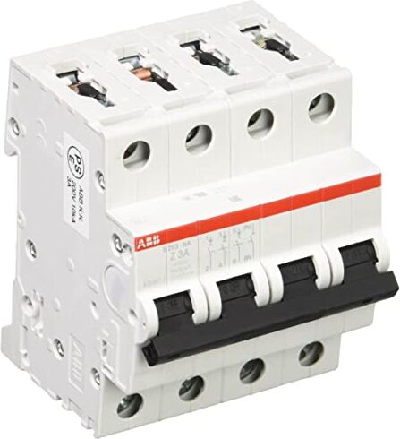 ABB S200 Interruttore di circuito tipo Z, Pol 3P+N 3A System Pro M Compact DIN guida montaggio