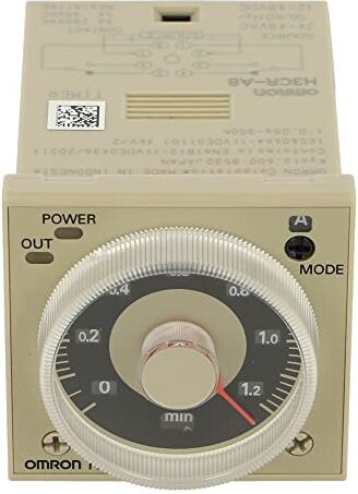 OMRON H3CR-A8 24-48AC/12-48DC   H3CR-A8 AC24-48/DC12-48   667924    TIMER, 8-PIN, 1/16DIN, ON/FLICKER-ON/FLICKER-OFF/INTERVAL/ONE-SHOT-DELAY, 0.05S-300H, DPDT, 5A