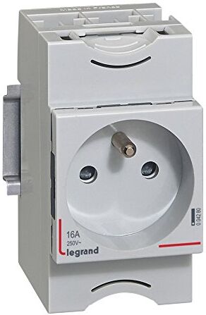 Legrand LEG04280 Presa 10/16 A, 250 V, 2P + T, con morsetti a innesto