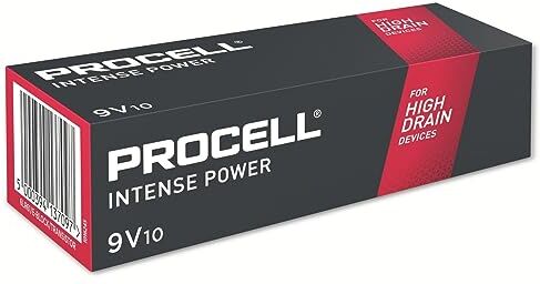 Duracell Pila alcalina 6LR61  Procell Intense 9V 628mAh