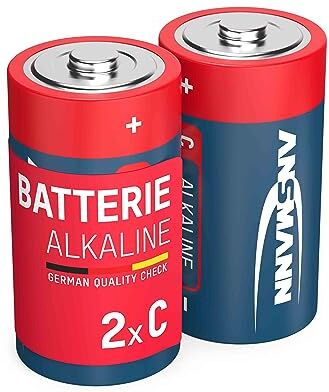 Ansmann Red 1513-0000 Lr14 Baby C 2X Alcaline Batteria Alcaline