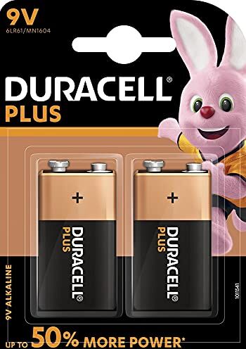 Duracell 75051885, Pila Alcalina, 9 V x2 Plus Power