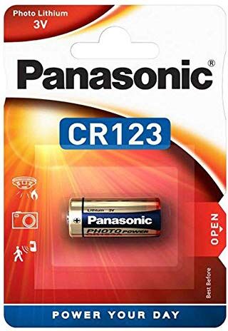 Panasonic Batterie Lithium Photo für z.B. Kameras CR 123 A P 1-BL