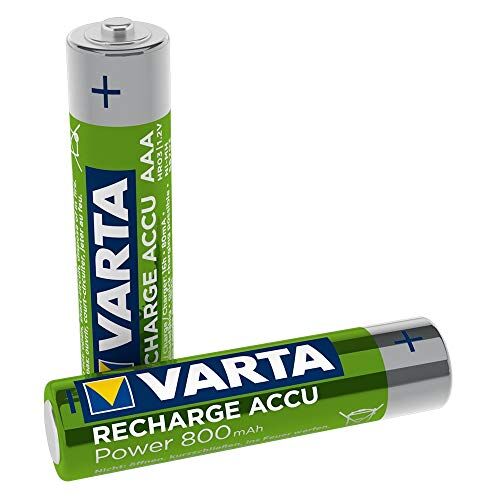 Varta Batteria Ricaricabile AAA MiniStilo, 800 mAh, 2 Pezzi