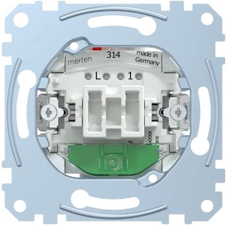 Schneider Electric Merten , Inserto Interruttore/Deviatore di controllo, 1 polo, 16 AX, AC 250 V