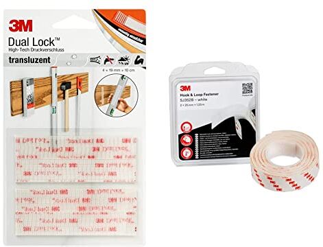 Sistema Di Fissaggio Richiudibile Dual Lock Sj3560 Progettato Per Dare Un Aspetto Traslucido, Policarbonato & 3M Sistema Di Fissaggio Hook & amp; Loop Sj352Bwt Offre Una Semplice Alternativa