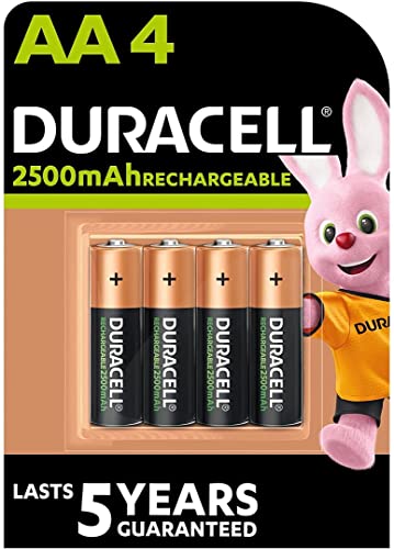 Duracell HR6 AA 4-pack Nickel-Metal Hydride (NiMH) 2650mAh 1.2V rechargeable battery rechargeable batteries (Nickel-Metal Hydride (NiMH), 2650 mAh, 1.2 V, AA, 119 x 84 x 15 mm)