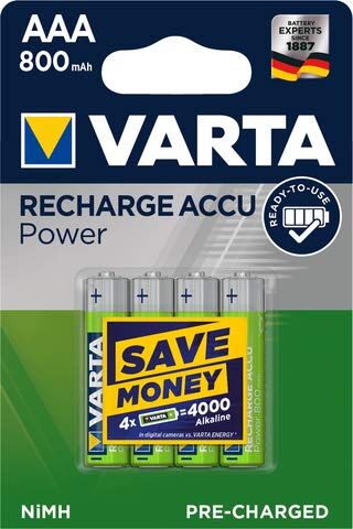 Varta 4 batterie  Ready2Use MICRO AAA 1,2 V HR03 800 mAh