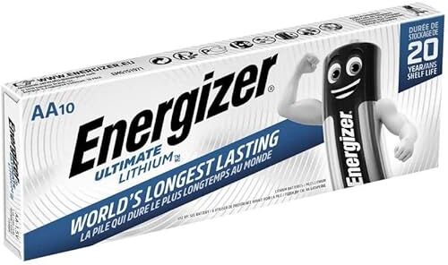 Energizer Pack de 10 batterias AA/FR6 Lithium Special Compatibile,