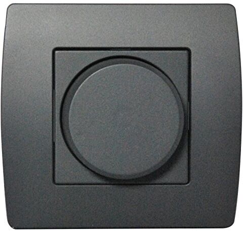 Electraline Variateur rotatif Noir Dimmer Girevole Nero