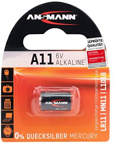 Ansmann 1510-0007 A11 Pile, Batteria Alcaline 6V, Mn11, V11A, E11A