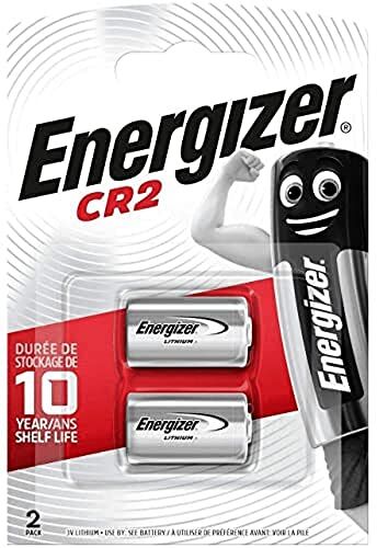 Energizer PILAS LITIO CR2 Batterie al Litio, Confezione da 2, Argento