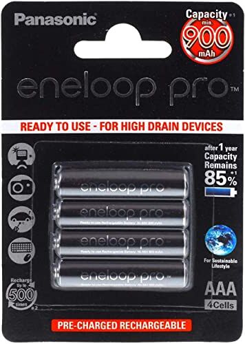 Panasonic POWERY Blister 4 Batterie AAA  eneloop Pro  (BK-4HCCE/4BE), NiMH, 4x 1,2V