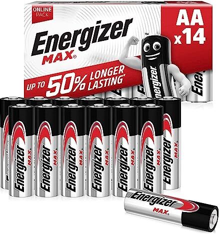 Energizer Pile Max AA, Alcaline, Confezione da 14