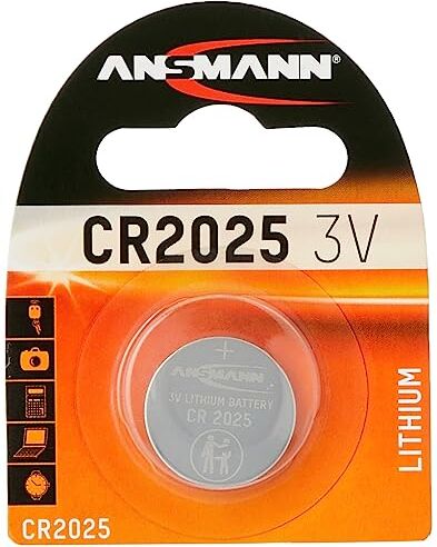 Ansmann Cr 2025 Pile a Bottone Batteria Litio 3V, 1 pezzo