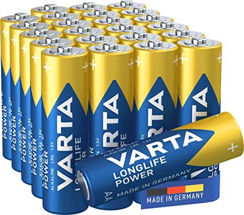 Varta Longlife Power Batterie Alcalina, Confezione da 24 Pezzi, Blu