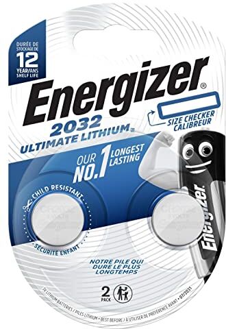 Energizer Pila a Bottone CR 2032 al Litio Ultimate 2032 235 mAh 3 V 2pcs.