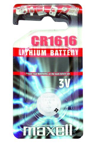 Maxell CR1616 – Batterie a bottone al litio, 3 V, confezione da 10