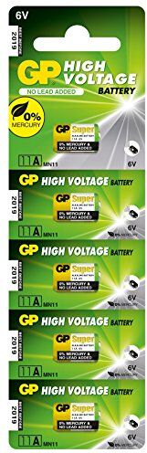 GP Batterie 11A Set da 5 Pile    Alkaline   Pile 11 A Alcaline da 6V Lunga Durata