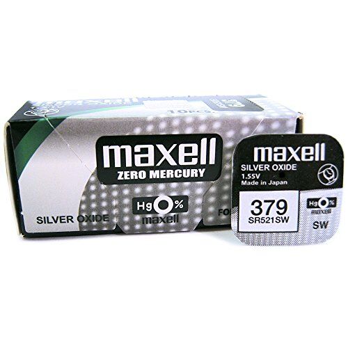 Maxell SR521SW 1.55 V batterie ossido di Argento (Pezzi per Confezione)